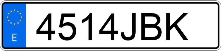 Numer rejestracyjny 4514JBK posiada PEUGEOT 308