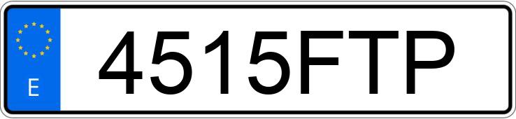 Die Registrierungsnummer 4515FTP hat OPEL ASTRA Die Registrierungsnummer 4515FTP hat OPEL ASTRA