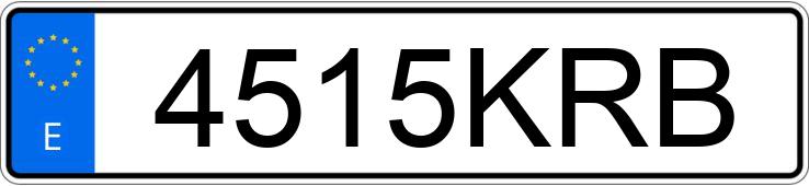 Numer rejestracyjny 4515KRB posiada MERCEDES CLA (117)