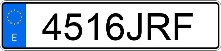 Numer rejestracyjny 4516JRF posiada KIA RIO