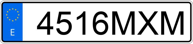 Numer rejestracyjny 4516MXM posiada MG MG3 Numer rejestracyjny 4516MXM posiada MG MG3