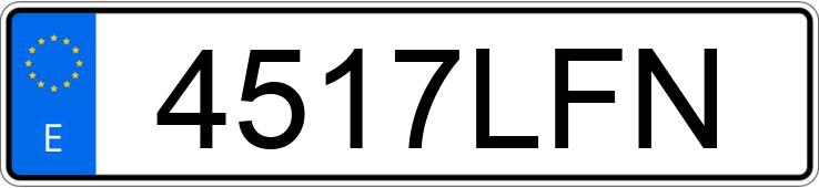 Numer rejestracyjny 4517LFN posiada LAND ROVER RANGE ROVER EVOQUE