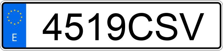 Numer rejestracyjny 4519CSV posiada CITROEN XSARA