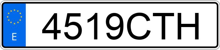 Numer rejestracyjny 4519CTH posiada PEUGEOT 206 Numer rejestracyjny 4519CTH posiada PEUGEOT 206