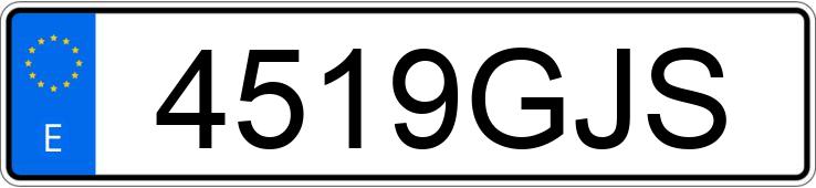 Numer rejestracyjny 4519GJS posiada SKODA FABIA