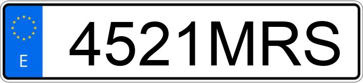 Numer rejestracyjny 4521MRS posiada TOYOTA PROACE