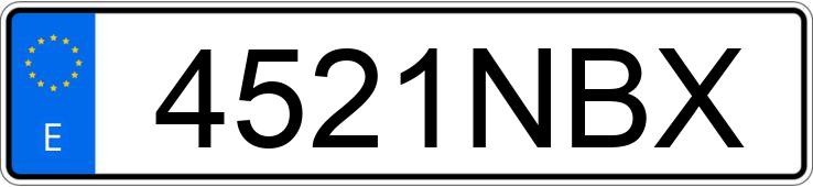 Numer rejestracyjny 4521NBX posiada BMW SERIE 4