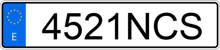 Numer rejestracyjny 4521NCS posiada KIA SPORTAGE