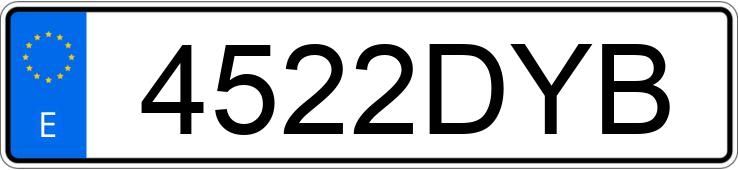 Numer rejestracyjny 4522DYB posiada HONDA ACCORD