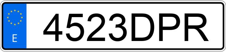 Numer rejestracyjny 4523DPR posiada VOLKSWAGEN TOUAREG