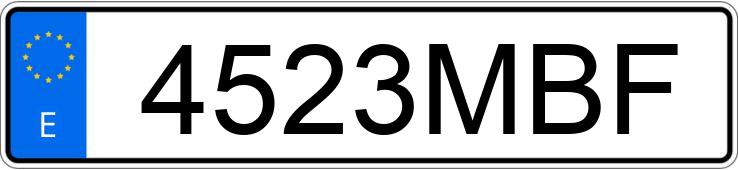 Numer rejestracyjny 4523MBF posiada MERCEDES A (177)