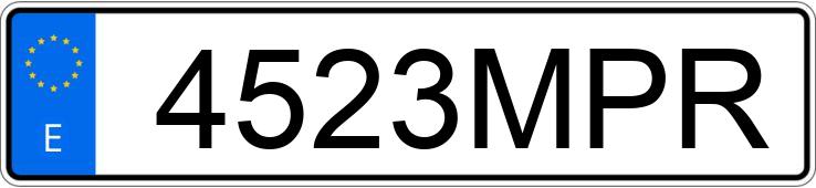 Numer rejestracyjny 4523MPR posiada SEAT IBIZA