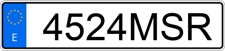 Numer rejestracyjny 4524MSR posiada CITROEN BERLINGO