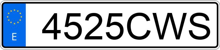 Numer rejestracyjny 4525CWS posiada SEAT LEON Numer rejestracyjny 4525CWS posiada SEAT LEON