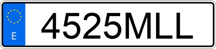 O número de registro 4525MLL tem SEAT IBIZA