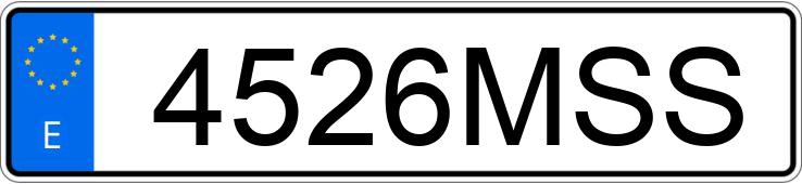 Numer rejestracyjny 4526MSS posiada JAGUAR I PACE