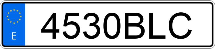 Registreringsnummeret 4530BLC har OPEL ASTRA