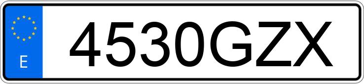 Numer rejestracyjny 4530GZX posiada SEAT EXEO