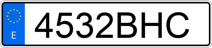 Numer rejestracyjny 4532BHC posiada VOLKSWAGEN GOLF