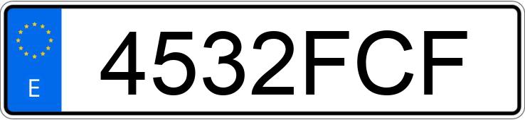 Numer rejestracyjny 4532FCF posiada RENAULT CLIO