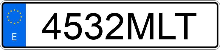 Numer rejestracyjny 4532MLT posiada AUDI RS6