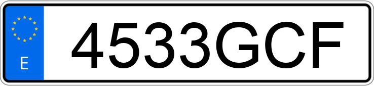 Il numero di registrazione 4533GCF ha SEAT ALTEA