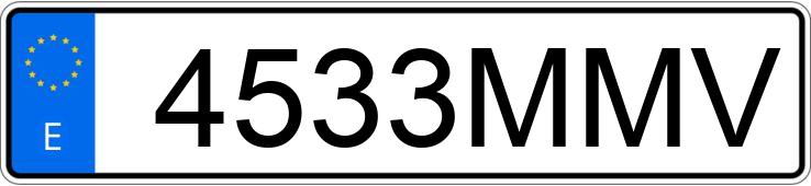 Numer rejestracyjny 4533MMV posiada VOLKSWAGEN CRAFTER
