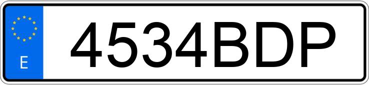 Numer rejestracyjny 4534BDP posiada VOLKSWAGEN TRANSPORTER Numer rejestracyjny 4534BDP posiada VOLKSWAGEN TRANSPORTER