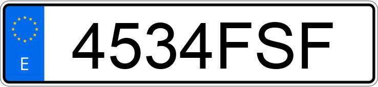 Numer rejestracyjny 4534FSF posiada BMW SERIE 3