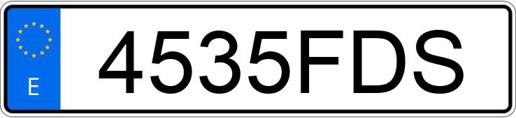 Numer rejestracyjny 4535FDS posiada MAZDA MAZDA3