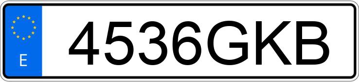 Numer rejestracyjny 4536GKB posiada HONDA ACCORD