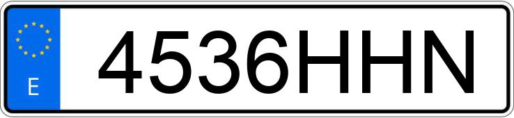 Numer rejestracyjny 4536HHN posiada AUDI A3 SPORTBACK