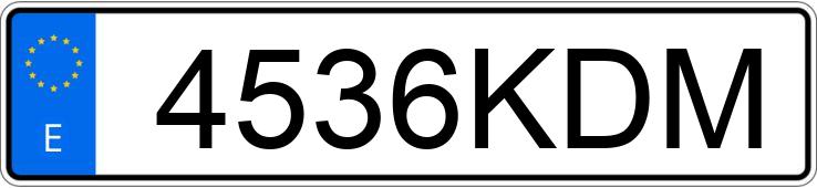 Numer rejestracyjny 4536KDM posiada BMW X1
