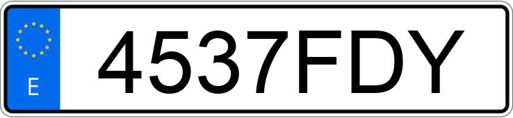 Numer rejestracyjny 4537FDY posiada BMW SERIE 3