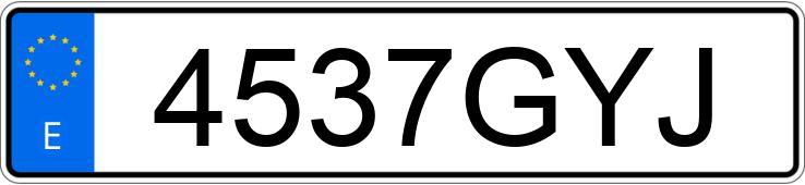 Numer rejestracyjny 4537GYJ posiada BMW SERIE 3