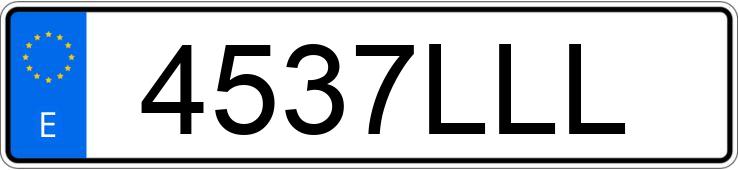 Numer rejestracyjny 4537LLL posiada PORSCHE 911