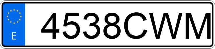 Numer rejestracyjny 4538CWM posiada BMW SERIE 5 Numer rejestracyjny 4538CWM posiada BMW SERIE 5