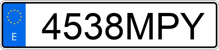 Numer rejestracyjny 4538MPY posiada HONDA CB 1000 Numer rejestracyjny 4538MPY posiada HONDA CB 1000