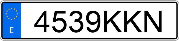 Numer rejestracyjny 4539KKN posiada HYUNDAI I30