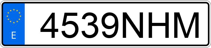 Numer rejestracyjny 4539NHM posiada MELEX N.CAR Numer rejestracyjny 4539NHM posiada MELEX N.CAR