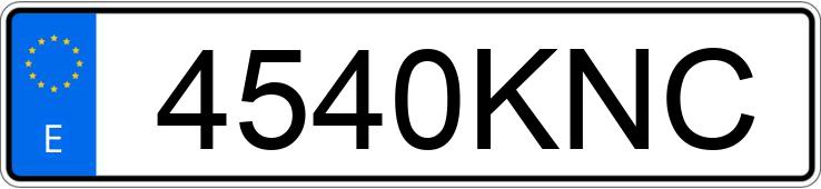 Numer rejestracyjny 4540KNC posiada RENAULT GRAND KANGOO