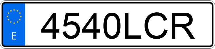Numer rejestracyjny 4540LCR posiada RENAULT CLIO