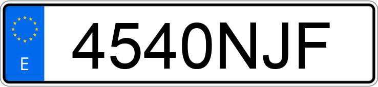 Numer rejestracyjny 4540NJF posiada HYUNDAI TUCSON