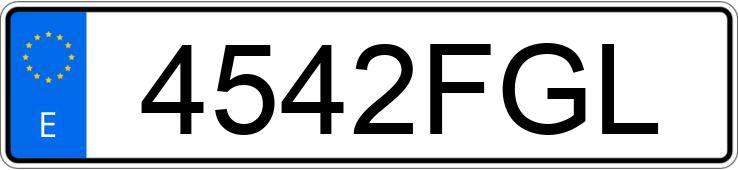 Numer rejestracyjny 4542FGL posiada CITROEN C1