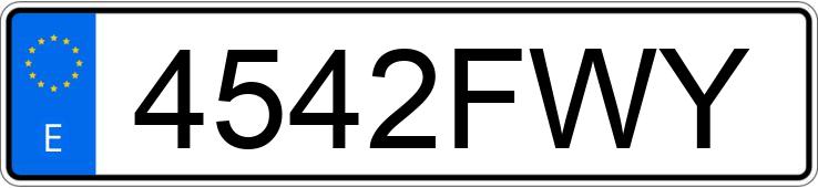 Numer rejestracyjny 4542FWY posiada BMW SERIE 3 Numer rejestracyjny 4542FWY posiada BMW SERIE 3