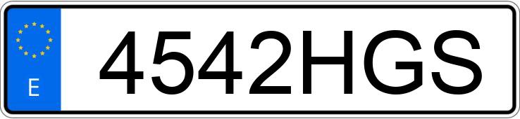 Numer rejestracyjny 4542HGS posiada CITROEN C4