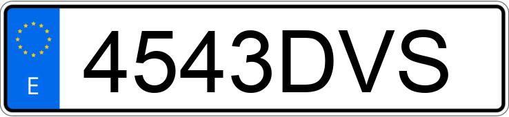 Numer rejestracyjny 4543DVS posiada VOLKSWAGEN CADDY