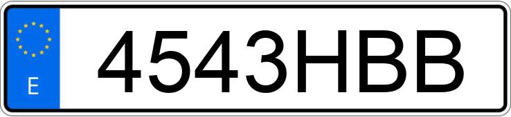 Numer rejestracyjny 4543HBB posiada VOLKSWAGEN SCIROCCO