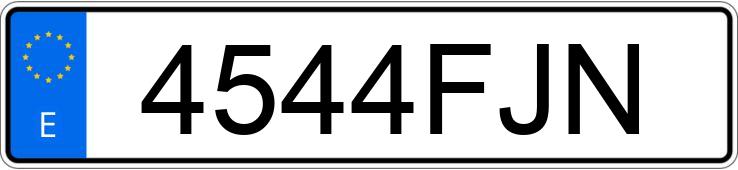 Numer rejestracyjny 4544FJN posiada OPEL VIVARO