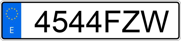 Numer rejestracyjny 4544FZW posiada RENAULT MEGANE